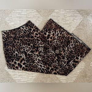 Urban Outfitters Leopard Printed Mesh Maxi Skirt
